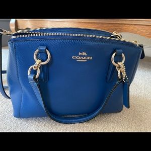 Blue coach purse, gently used
